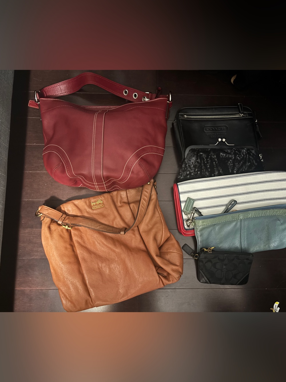 Coach Bundle 6 - 1 shoulder bags/2wrislets/3 clutches